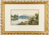 landscape by Joannes Georges, watercolor, sold Feb 2025