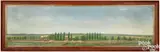 midwestern panoramic farm view by William Brewster Conely, oil on canvas, sold Jan 2025
