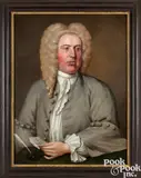 portrait by Peter Pelham, ca. 1728, oil on canvas, sold Jan 2025