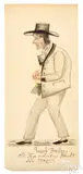 portrait of Jacob Decker by Lewis Miller, watercolor, sold Jan 2025