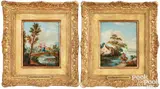 Italian scenes by Jean-Baptiste Lallemand, oil on paper, offered Jan 2025