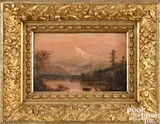 of Mt. Hood by William Parrott, oil on board, sold Jan 2025