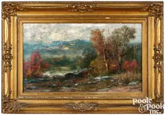landscape by Christopher Shearer, 1903, oil on canvas, sold Jan 2025