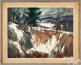 Late Winter by John Cuthbert Hare, oil on canvas, sold Jan 2025