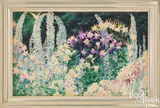titled Aquilegia & Delphinium by Rutherford Boyd, watercolor, sold Jan 2025