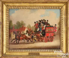 titled Royal Day Mail by James Pollard, oil on canvas, sold Jan 2025
