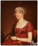portrait of Mary Van Dyke after John Crawley by Jefferson David Chalfant, oil on panel, sold Jan 2025