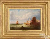 coastal scene by William Rickarby Miller, 1870, oil on panel, sold Jan 2025