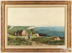 Rottingdean Sussex by Richard Henry Nibbs, watercolor, sold Jan 2025