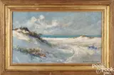 of sand dunes by Arthur Diehl, oil on board, sold Jan 2025