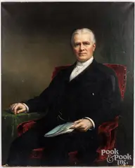portrait of a gentleman by Daniel Huntington, oil on canvas, sold Dec 2024
