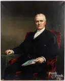 portrait of a gentleman by Daniel Huntington, oil on canvas, sold Dec 2024
