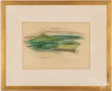 abstract by Jeanne Miles, mixed media, sold Dec 2024