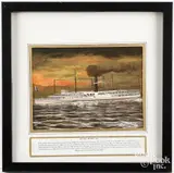 ship portrait of the sidewheeler Rip Van Winkle by Kristina Nemethy, watercolor, sold Nov 2024