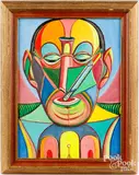 The Physician by Louis Monza, acrylic on board, sold Nov 2024