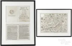 and wash on paper Anecdotal Guide to the History of the Arts Council Collection (two works) by Adam Dant, ink, sold Nov 2024
