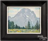 Untitled by Robert Lynn Lambdin, oil on artist board, sold Oct 2024