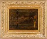 Ashville Out of Season by Robert X. Boykin, oil on board, sold Oct 2024