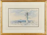 inscribed Heath Scene in Cumberland by W.J. Blacklock by William James Blacklock, watercolor, sold Oct 2024