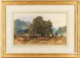 landscape by Robert Frier, watercolor, sold Oct 2024