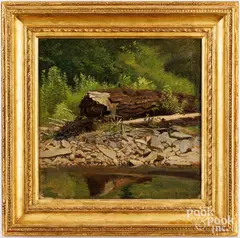 landscape by Frank Waller, oil on board, sold Oct 2024