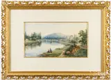 landscape by Joannes Georges, watercolor, sold Oct 2024