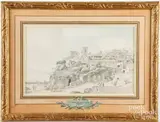 L'Abbe de St Non by Jean Claude Richard, watercolor, sold Oct 2024