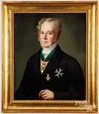 portrait of Swedish physician Magnus Kristian Retzius (1795-1871) by Carl Peter Lehmann, ca. 1850, oil on canvas, sold Oct 2024
