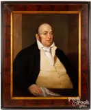 portrait of James Pancourt of Bordentown by William Winner, oil on canvas, sold Oct 2024