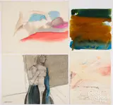 sketches by Elizabeth Osborne, watercolor and pencil, sold Oct 2024