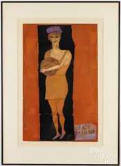 Grace Darmond by Justin McCarthy, mixed media, sold Oct 2024