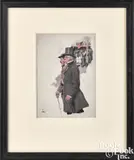 illustration titled Father and Son by Howard Pyle, oil on board, sold Sep 2024