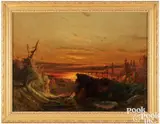 evening landscape by Christopher Shearer, oil on canvas, sold Sep 2024