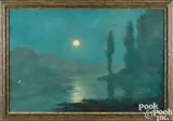 tonalist nocturne by Karl Termohlen, oil on canvas, sold Sep 2024