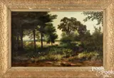wooded landscape by Christopher Shearer, 1892, oil on canvas, sold Sep 2024