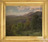 landscape titled Berkshire Panorama by John Ross Key, oil on canvas laid on board, sold Sep 2024