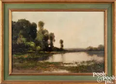 landscape by Max Weyl, ca. 1900, oil on canvas, sold Sep 2024