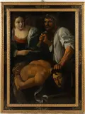 AFTER / MANNER OF , BEHEADING OF SAINT JOHN THE BAPTIST OLD MASTER PAINTING by Louis Finson, oil on canvas, sold Apr 2026