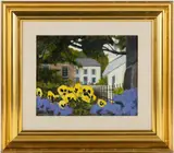 FRENCH STREET SCENE PAINTING by John Murphy, oil on canvas, sold Apr 2026