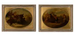 ATTRIBUTED, PAINTINGS OF CHERUBS, PAIR by George Morland, oil on panel, sold Apr 2026