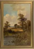 LANDSCAPE PAINTING by Walter Lewis, oil on canvas, sold Apr 2026