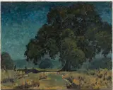CALIFORNIA LANDSCAPE PAINTING by Babette Fickert, oil on canvas, sold Apr 2026