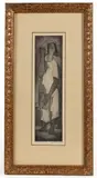 MOTHER AND CHILD ETCHING by Jack Bilander, aquatint toning, sold Apr 2026