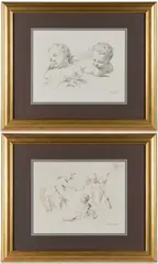 ENGRAVINGS OF CHILDREN / PUTTI, LOT OF TWO by Francesco Bartolozzi, engraving on paper, sold Apr 2026