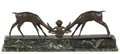 Untitled by Ary Bitter, BRONZE MODEL OF A SATYR AND TWO FAWNS SCULPTURE, sold Apr 2026