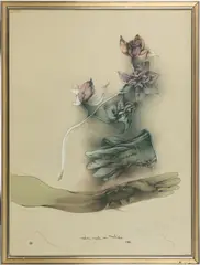 NATURA MORTA CON ORCHIDEA / , STILL LIFE WITH ORCHID PRINT by Bruno Bruni, lithograph on paper, sold Apr 2026