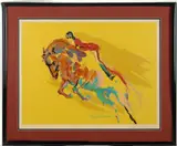 SHOW JUMPER PRINT by LeRoy Neiman, serigraph/screenprint, sold Apr 2026