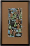 MINING TOWN MONOPRINT by M. S. Kimbrough, monoprint on paper, sold Apr 2026