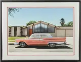 HYPER-REALIST , EICHLER WITH GALAXIE PRINT by Danny Heller, print on cotton paper, sold Apr 2026