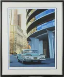 HYPER-REALIST , EDSEL IN THE CITY PRINT by Danny Heller, print on cotton paper, sold Apr 2026
